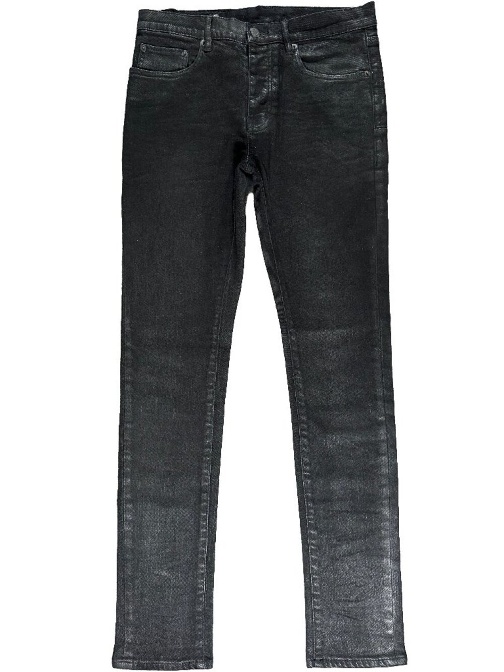 Purple Brand Slim Fit Waxed Stretch Denim Jeans Black men's size 32x32